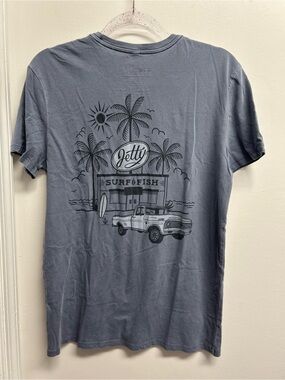 Men's Blue Graphic Surf Shop T-Shirt
